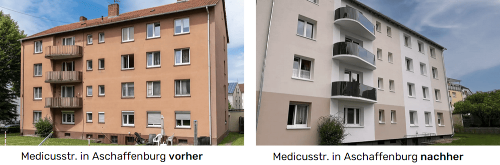 Objekt Aschaffenburg Rückansicht