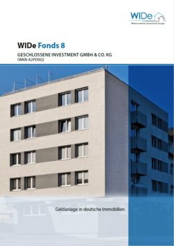 geschlossener Immobilienfonds WIDe 8 Verkaufsprospekt Cover