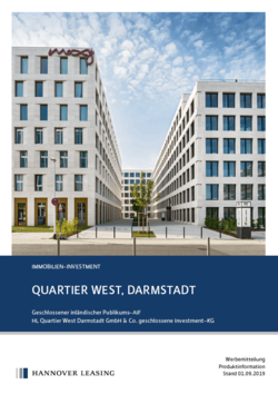 Verkaufsprospekt Quartier West Darmstadt