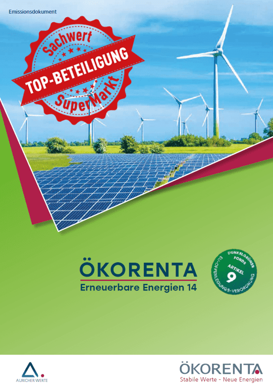 ÖKORENTA Erneuerbare Energien TOP-Beteiligung